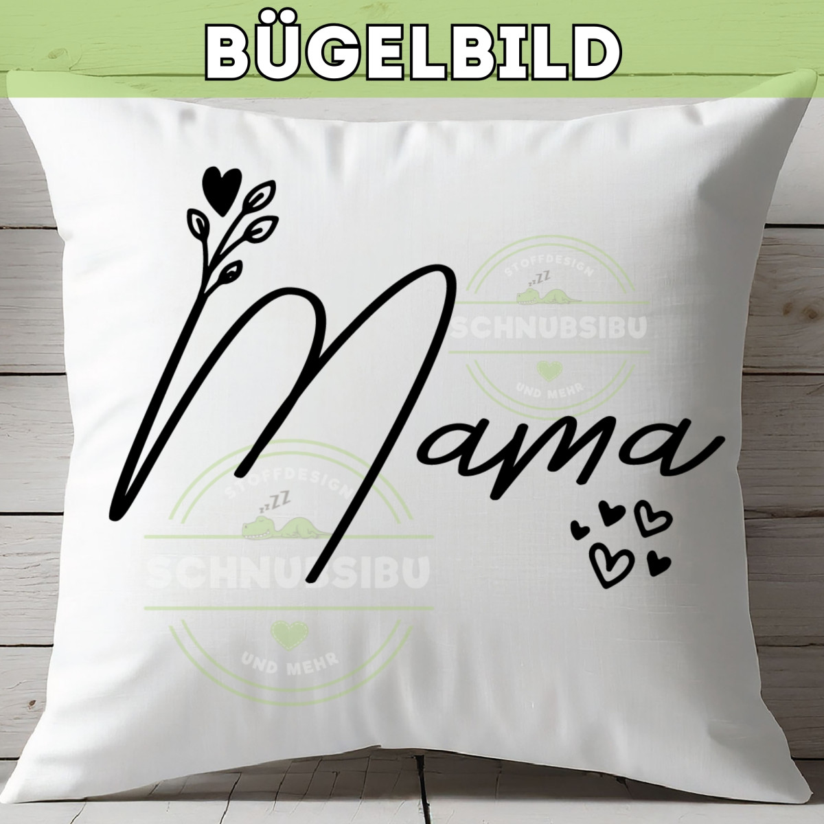 Bügelbild Muttertag - Mama Min